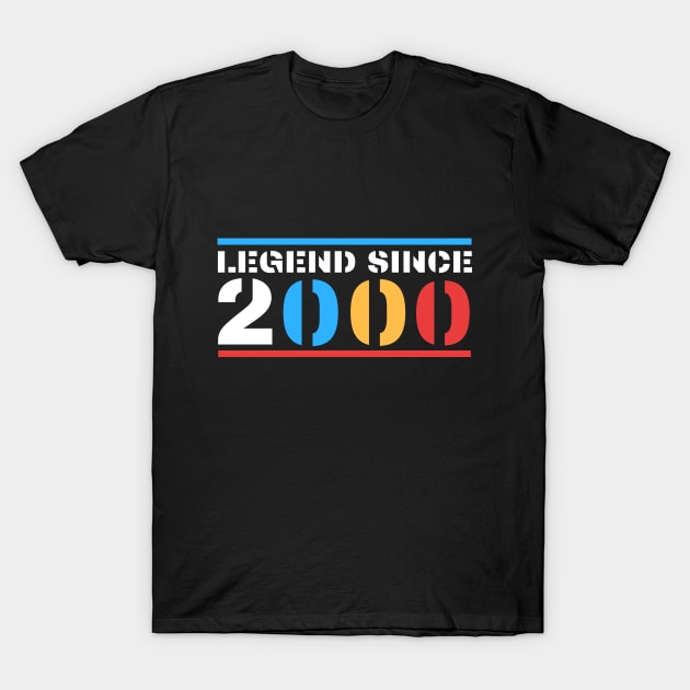 Legend Since 2000 T-Shirt by BestOfArtStore